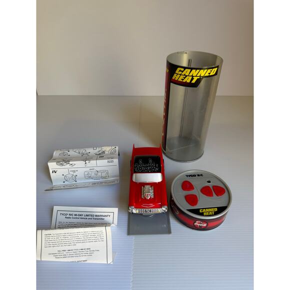 Coca-Cola ’57 Chevy Canned Heat Tyco R/C Car – Mattel Wheels 49 MHz - Picture 9 of 15